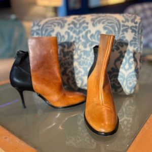 maison martin margiela black and brown boots